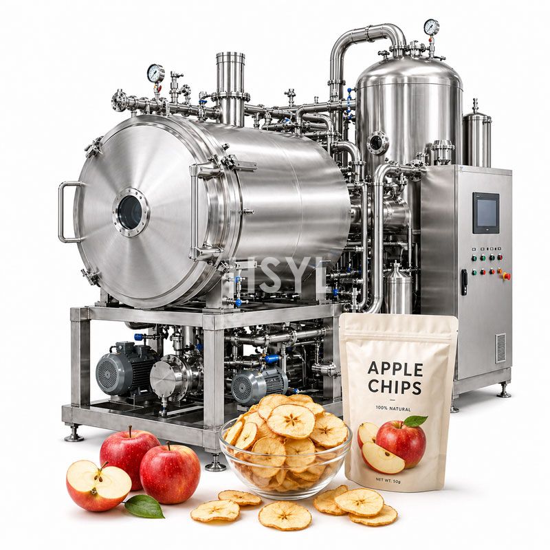 Apple Chips Vacuum Frying Machine image