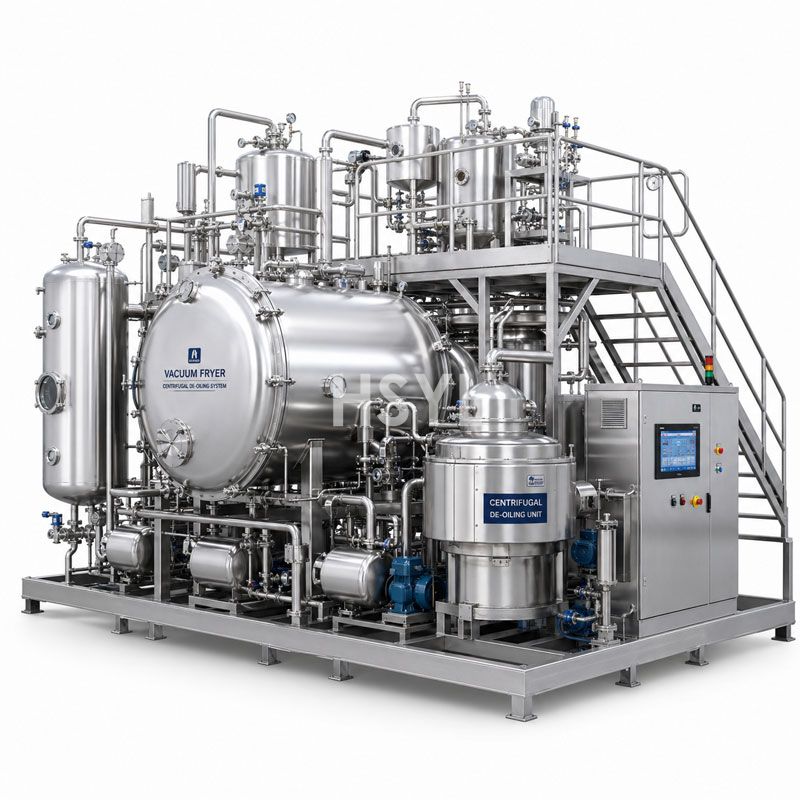 Centrifugal De-oiling Vacuum Fryer