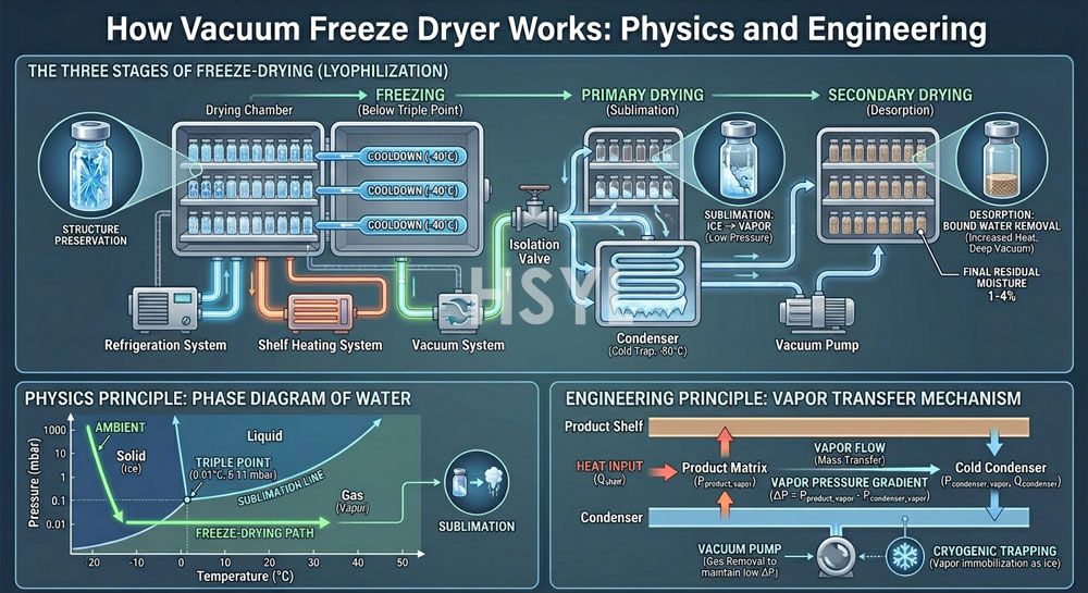 How Vacuum Freeze Dryer Works: Physics and Engineering image 1
