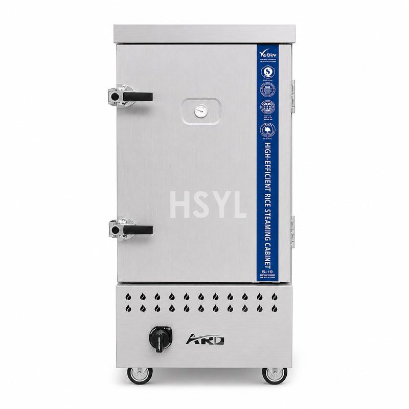 Fingerprint Resistant Gas Steamer Cabinet | EFP-CNGS 6-36 Tray CNG/LPG Steamer image 4