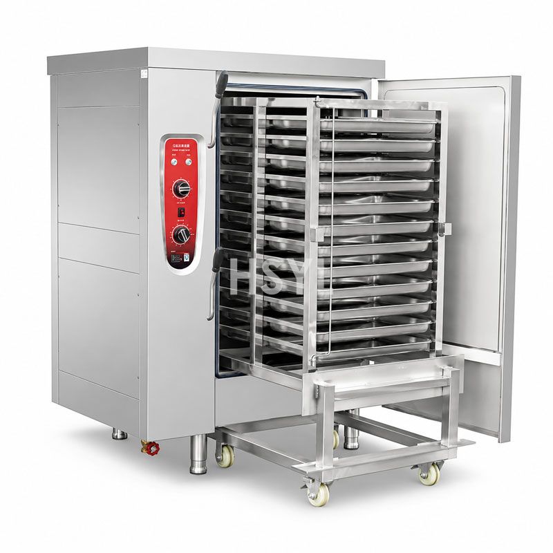 Trolley-type Large Steam Room — High-Capacity Mobile Electric Steam Cabinet for Central Kitchens & Institutions image 2