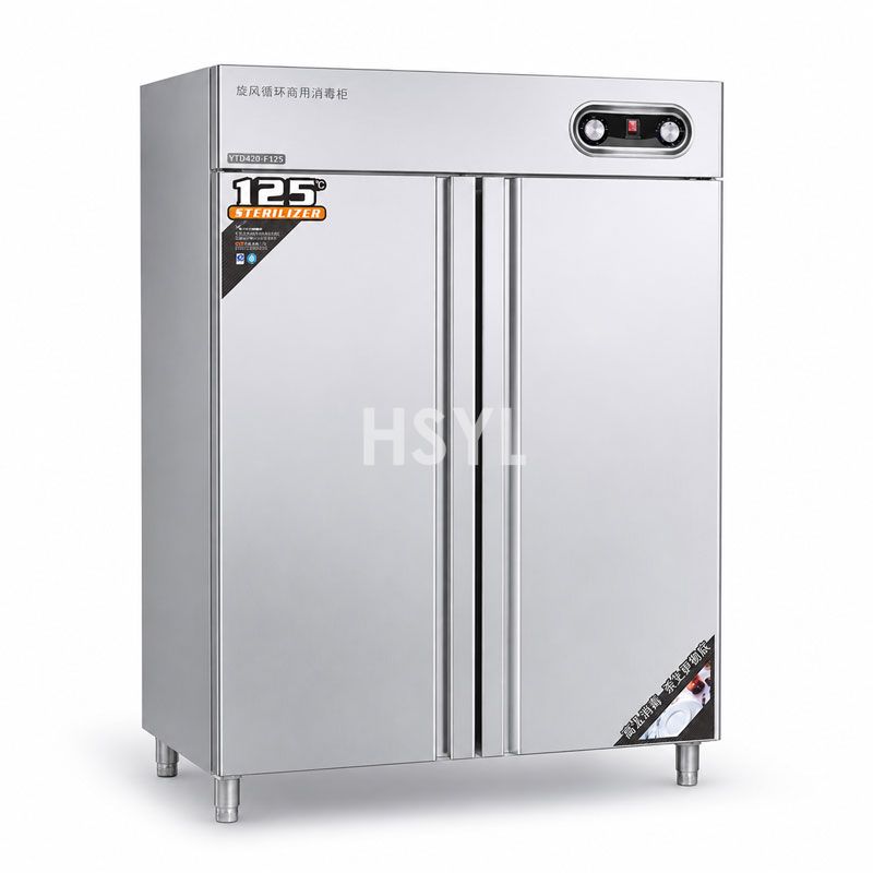 Flat-Door A Sterilizer Cabinet — 125°C Far Infrared Hot Air Circulation Commercial Sterilization Unit
