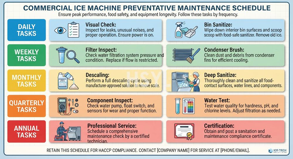 Commercial Ice Machine Maintenance: Scale, Filters and Cleaning Schedule image 2