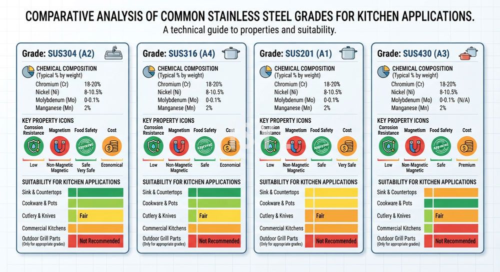 How to Choose Stainless Steel Grade for Commercial Kitchen Equipment image 2