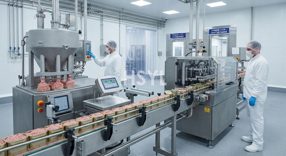 Canned Meat Production Line Layout: Cooking, Filling, Seaming and Sterilizing image 3