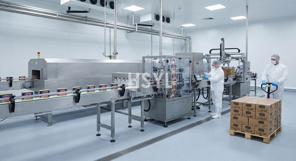 Canned Meat Production Line Layout: Cooking, Filling, Seaming and Sterilizing image 4