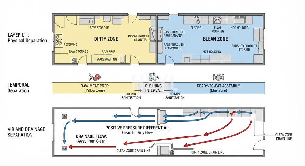 Why Commercial Kitchens Need Separate Clean and Dirty Flow Design image 2