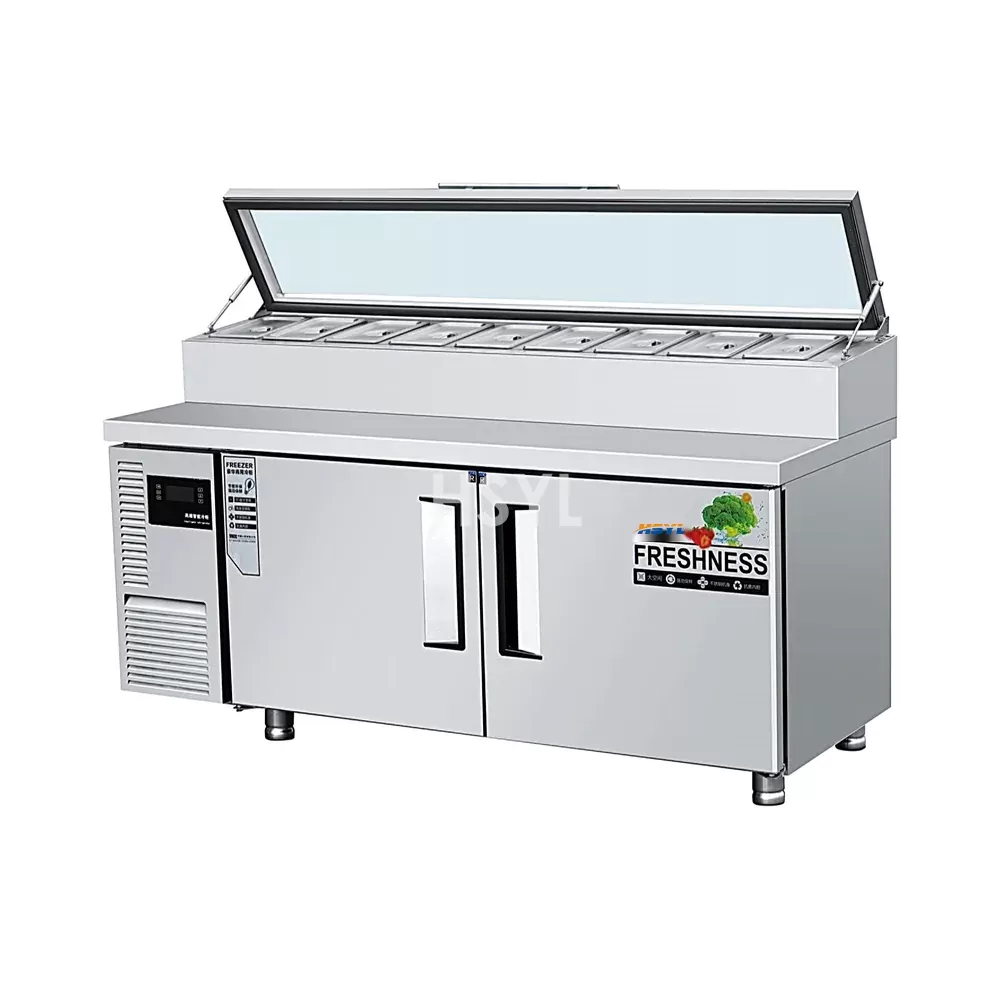 Air-Cooled Salad Prep Table Refrigerator