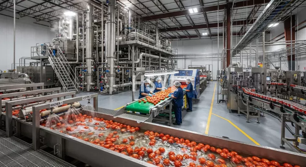 Tomato Products Canning Line: Paste, Whole Peeled, Diced and Sauce Processing