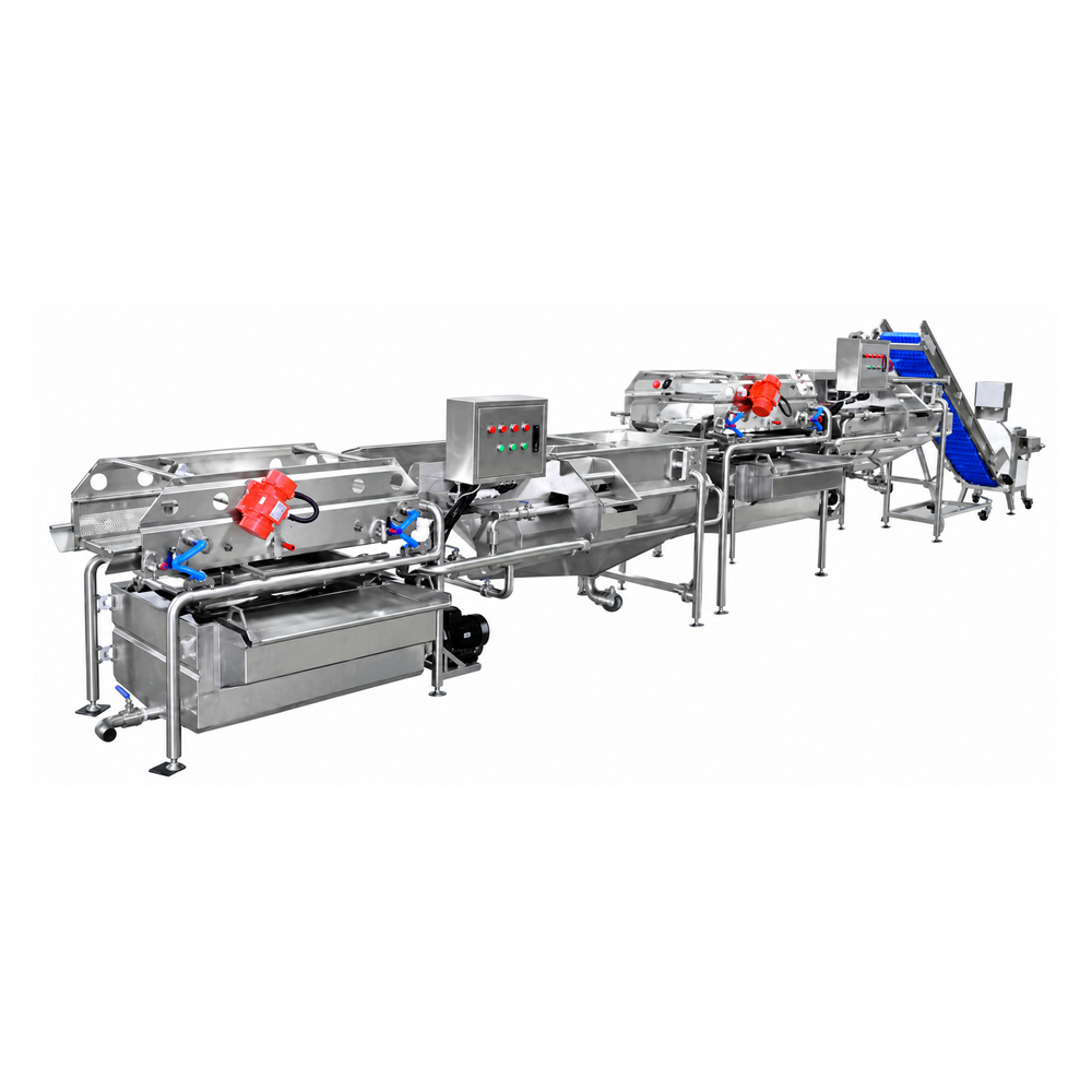 Vortex and Bubble Vegetable Washer