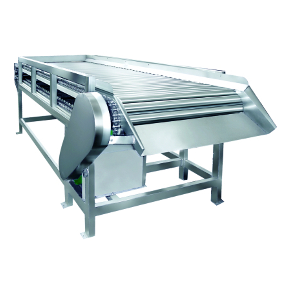 Continuous Hot Lye Peeling and Neutralizing Flume: Mass Flow Kinematics & Sizing
