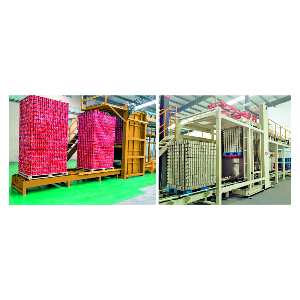 Automatic Empty Can and Bottle Depalletizer