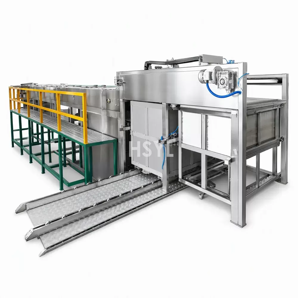Automatic Retort Basket Unloader and Air-Knife Dryer